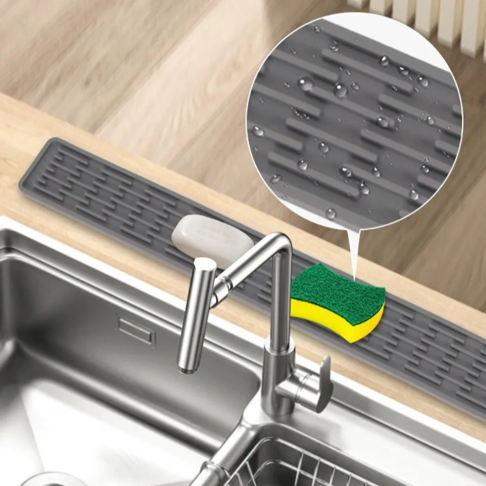 Silicone Tap Washer - عدم الانزلاق سيليكون حصيرة الصرف أواني