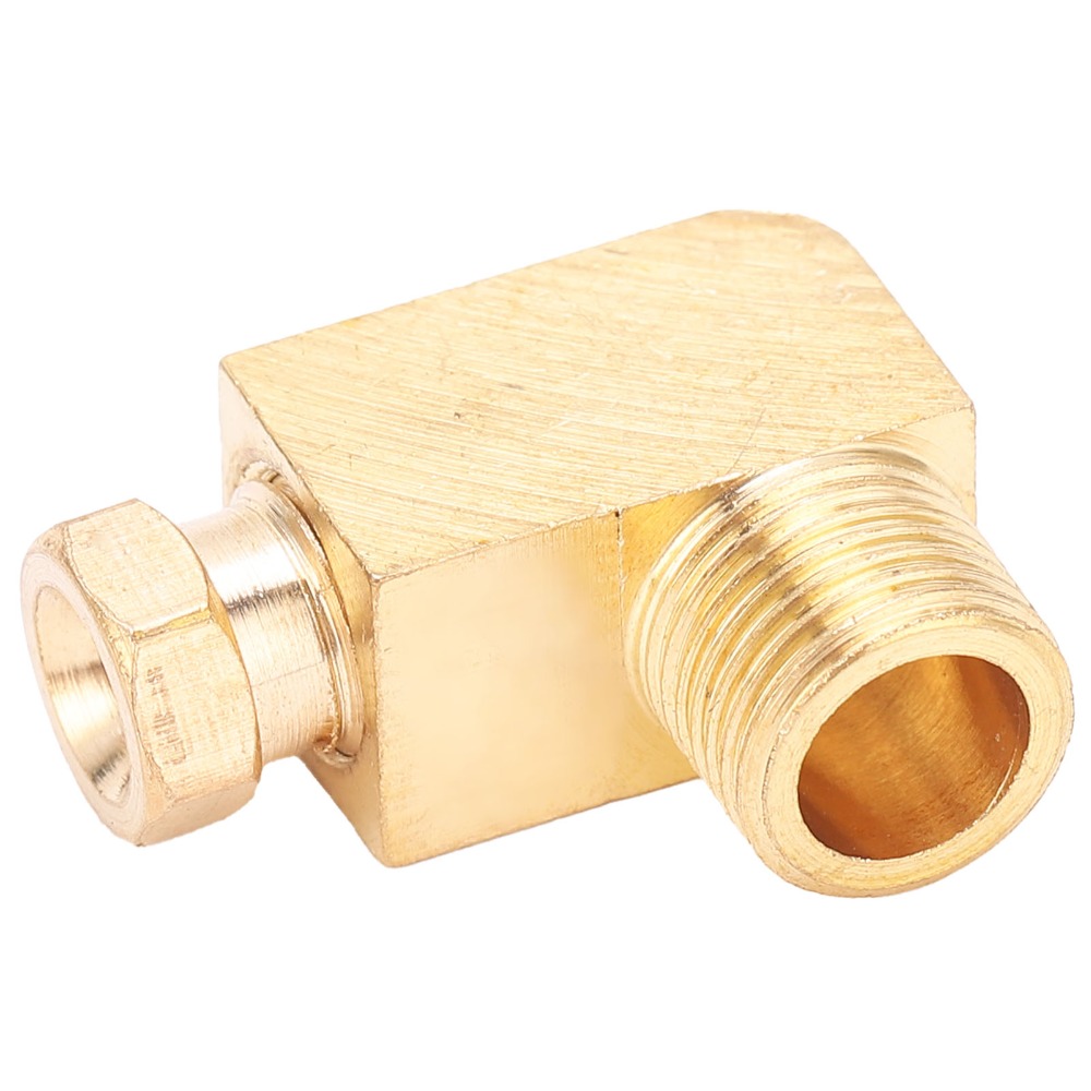 قطعتان من وصلات النحاس المقوسة - مراجعة Compression Fitting Brass وسعره