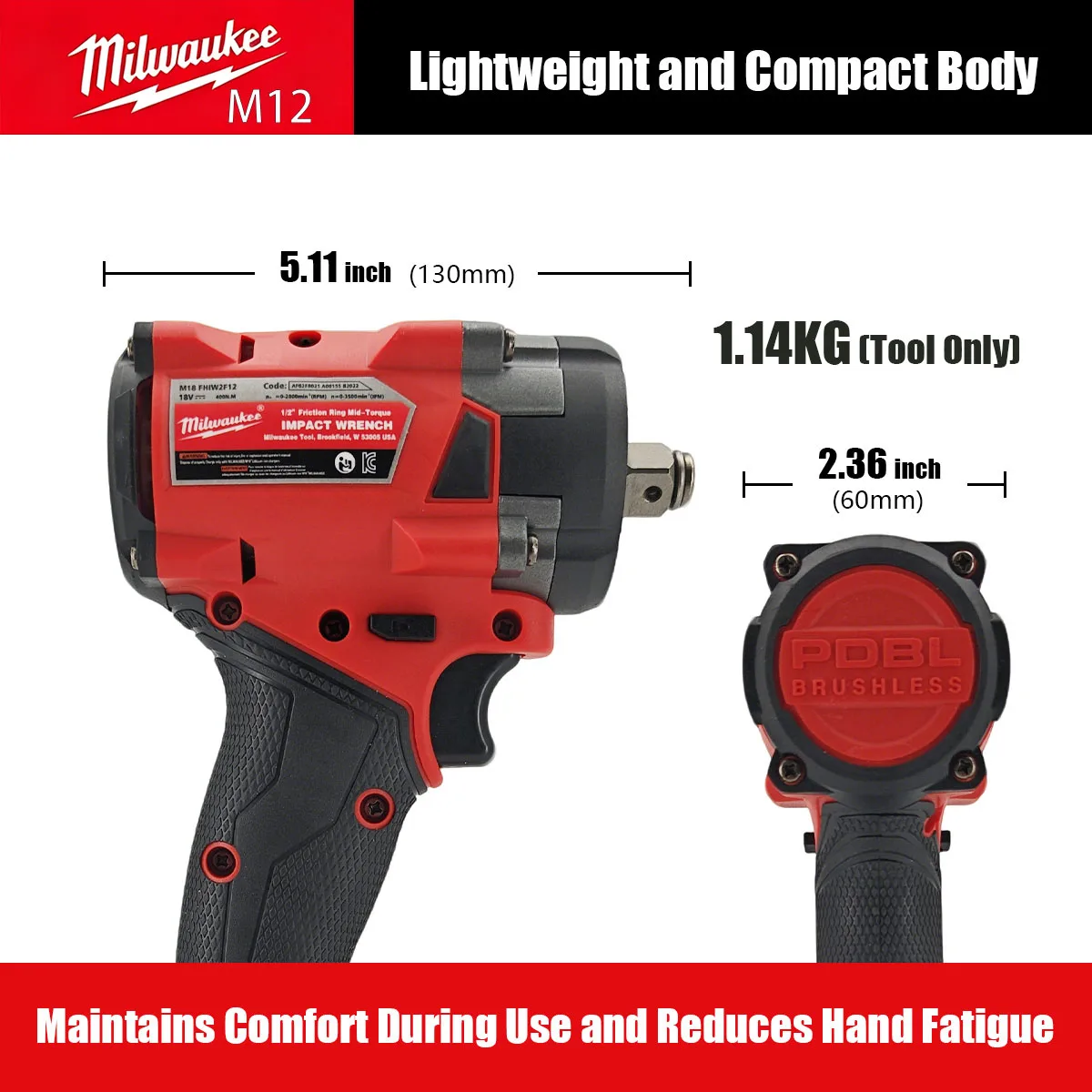 مفتاح ربط كهربائي بدون فرشاة م - مراجعة Milwaukee Drill M12 Fuel وسعره