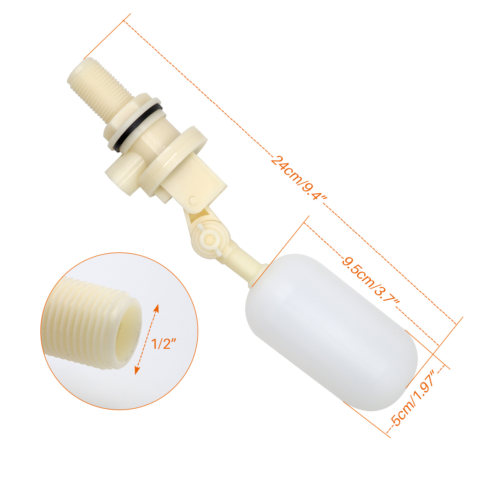 3 قطعة صمام الطوف مع ذراع قابل - مراجعة Float Ball Valve وسعره